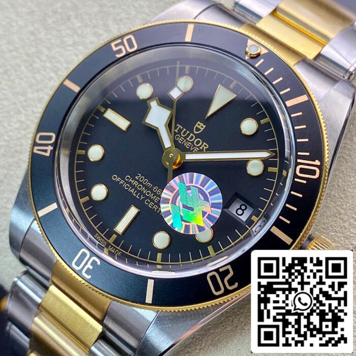 Tudor Heritage Black Bay M79733N-0002 ZF Fabbrica 1:1 Best Edition Swiss ETA2824-2 Two Tone acciaio inossidabile bracciale