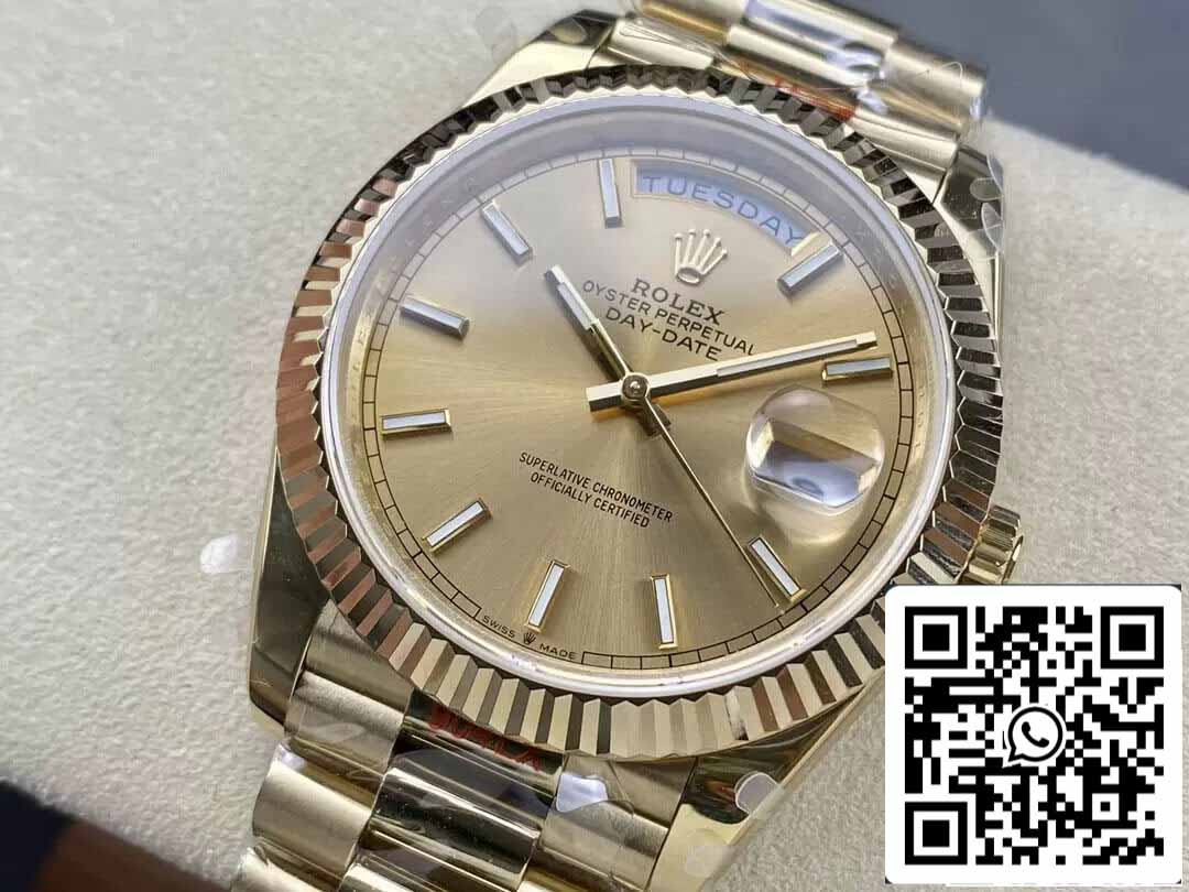 Rolex Day Date M228238-0003 1:1 edição melhor GM Fabbrica V2 versão de contrapeso