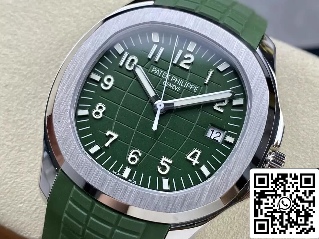 Patek Philippe Aquanaut 5168G-010 1:1 edizione migliore 3K Fabbrica V2 Versione quadrante verde