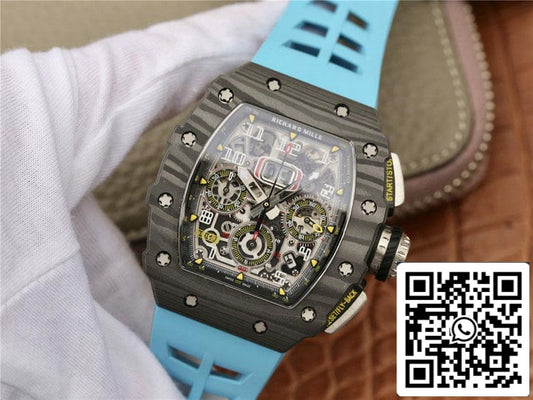 Richard Mille RM11-03 1:1 Best Edition KV Fabbrica Blue cinturino