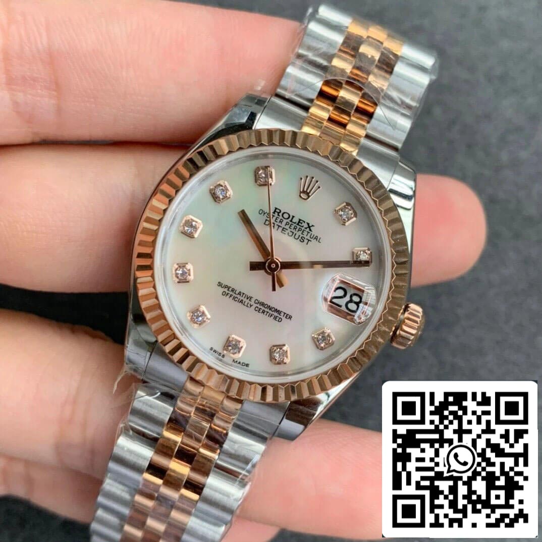 Rolex Datejust M278271-0026 1:1 edição melhor GS Fabbrica Rosa Oro