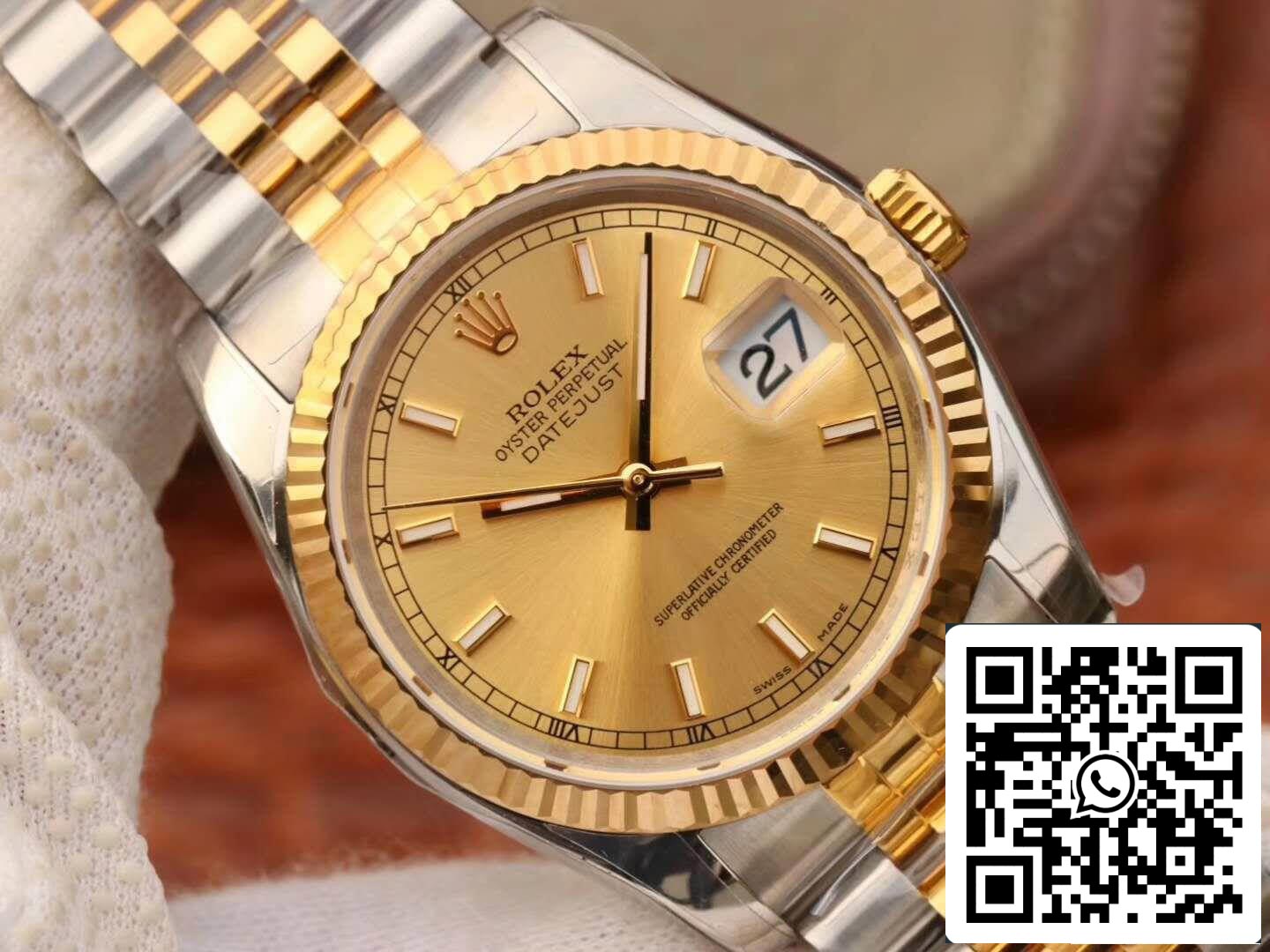 Rolex Datejust II 116333 AR Fabbrica 1:1 edizione migliore Swiss ETA3135 quadrante champagne