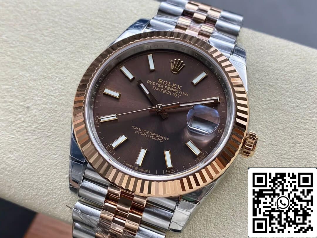 Rolex Datejust M126331-0002 1:1 edizione migliore VS Fabbrica Brown quadrante
