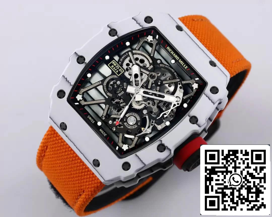 Richard Mille RM35-01 1:1 edizione migliore BBR Fabbrica Orange cinturino