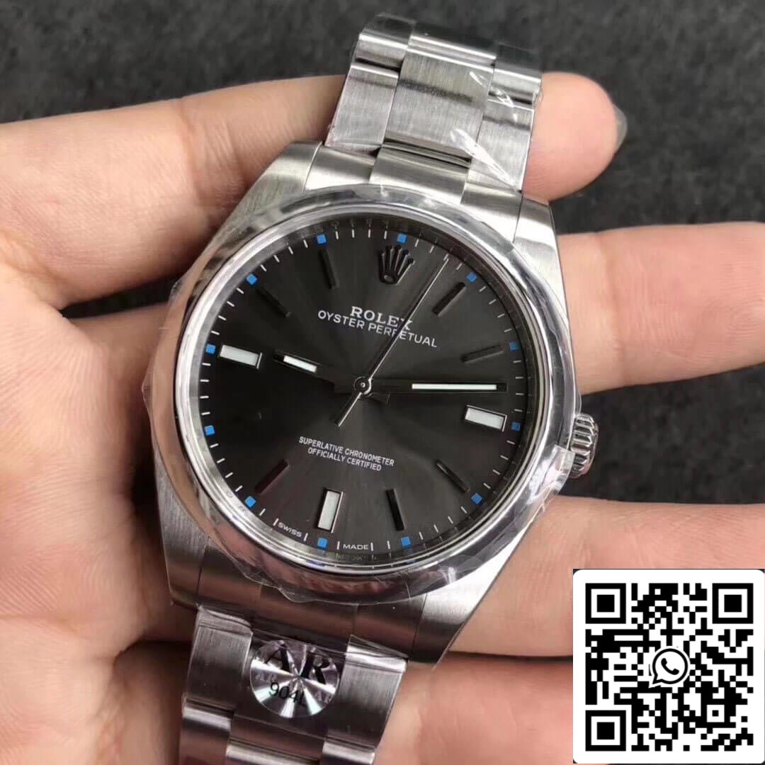 Rolex Oyster Perpetual 114300 39MM AR Fabbrica 1:1 edizione migliore Grigio quadrante