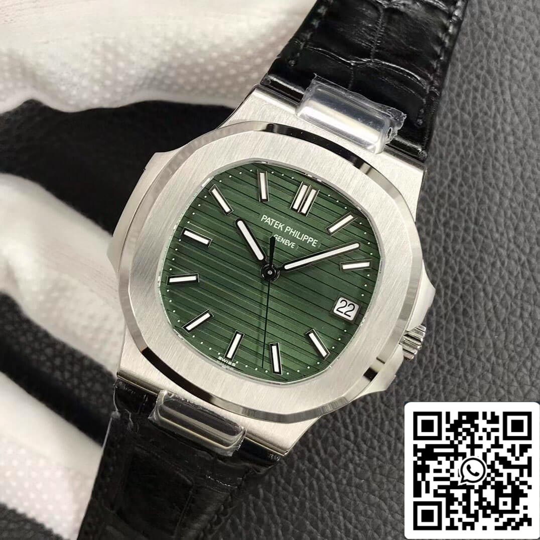 Patek Philippe Nautilus 5711/1A-014 1:1 edizione migliore 3K Fabbrica Olive quadrante verde