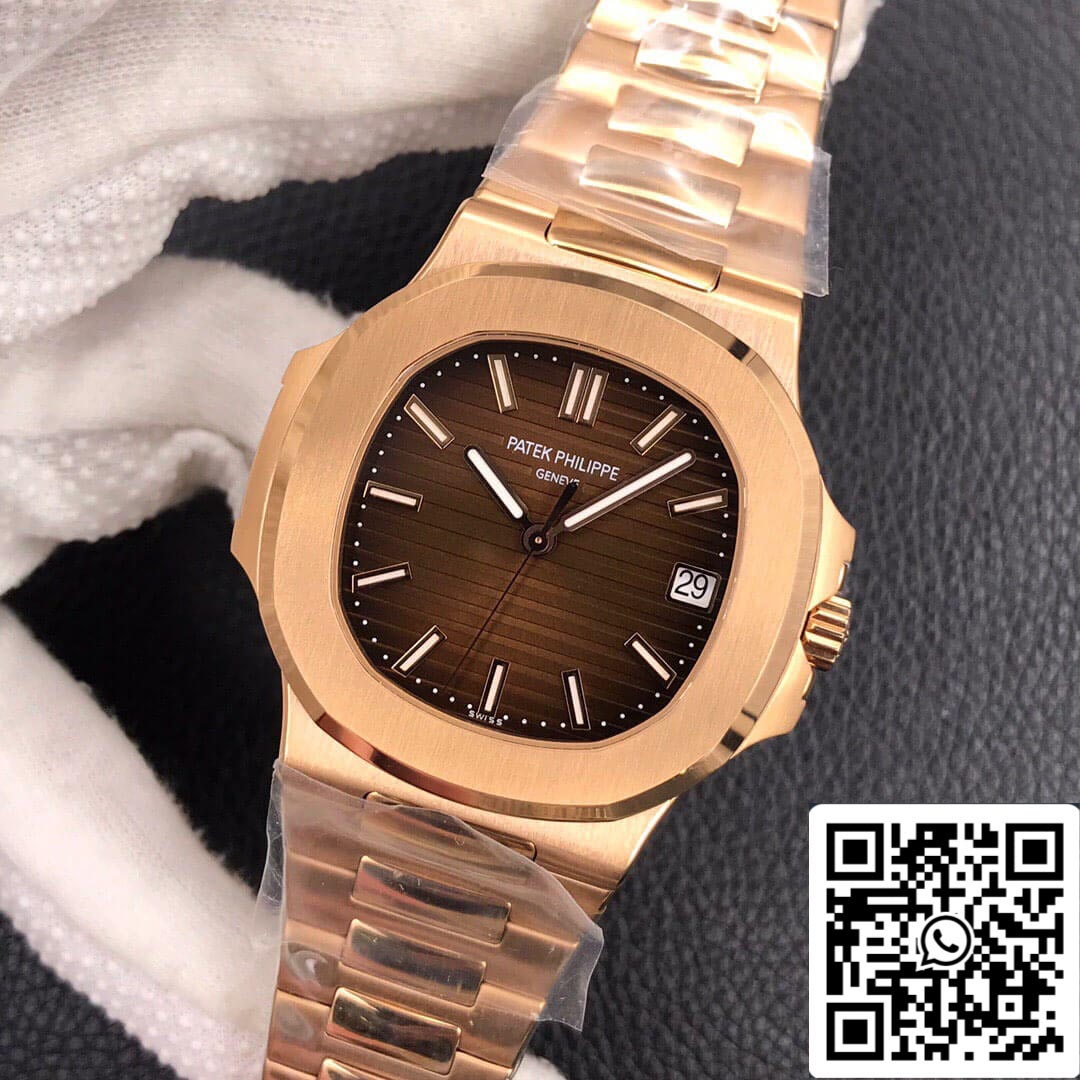 Patek Philippe Nautilus 5711/1R-001 1:1 edizione migliore 3K Fabbrica Rosa Oro