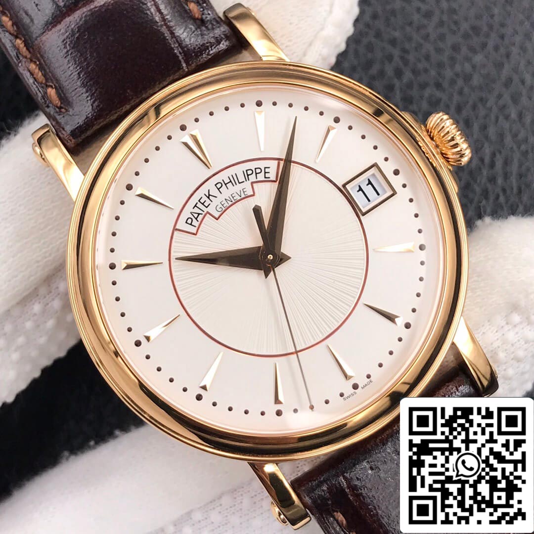 Patek Philippe Calatrava 5153J-001 1:1 Best Edition ZF Fabbrica White Dial Rose Gold
