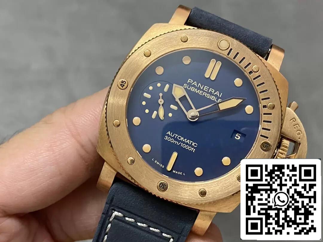 Panerai Submersible PAM01074 1:1 edizione migliore VS Fabbrica quadrante blu
