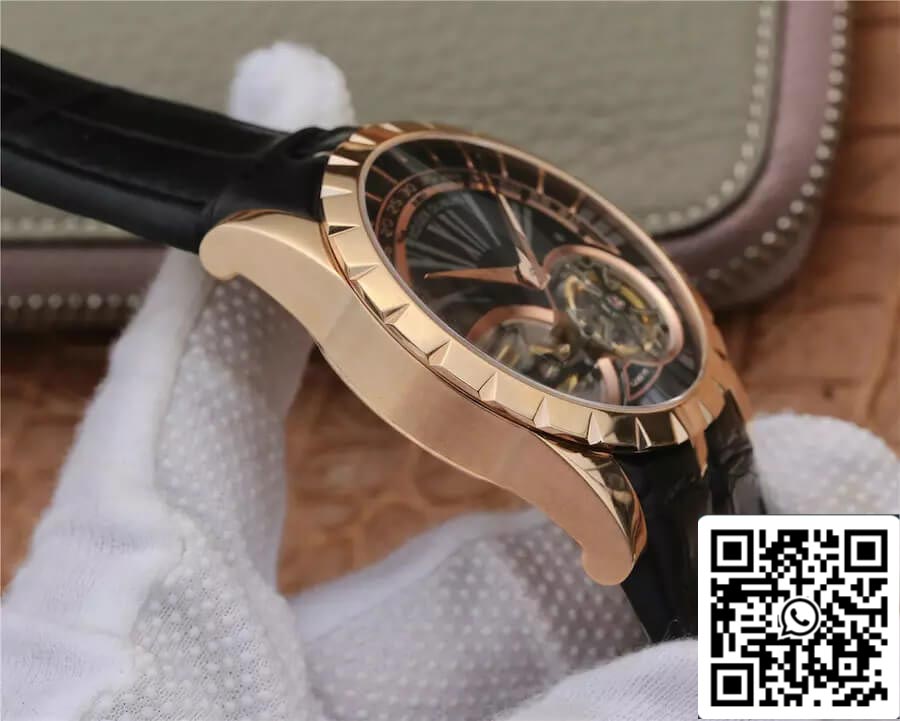 Roger Dubuis Excalibur RDDBEX0280 1:1 edizione migliore JB Fabbrica Tourbillon Black Dial