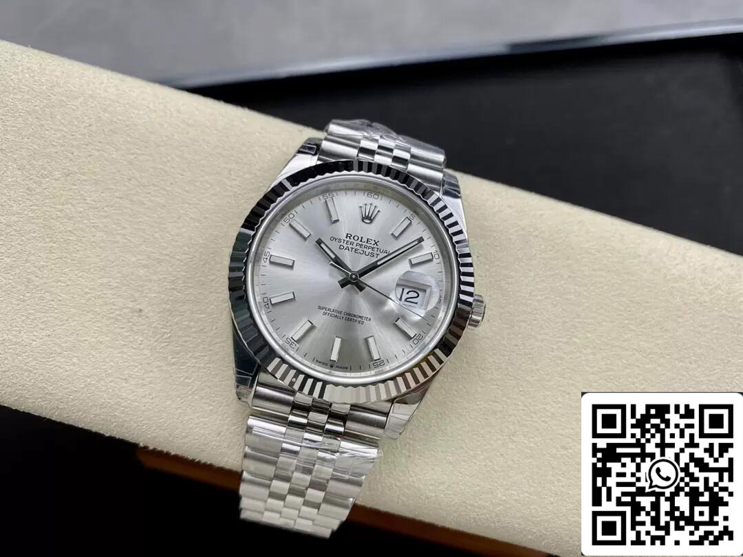 Rolex Datejust M126334-0004 1:1 edizione migliore VS Fabbrica quadrante argento