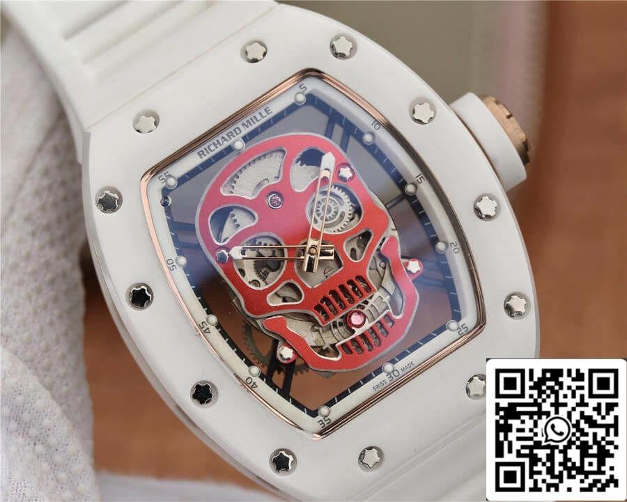 Richard Mille RM52-01 1:1 Best Edition KV Fabbrica White Ceramic
