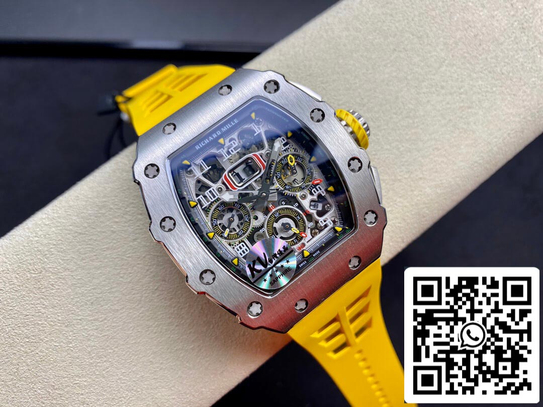 Richard Mille RM011 FELIPE MASSA 1:1 Best Edition KV Fabbrica Titanium Steel Case