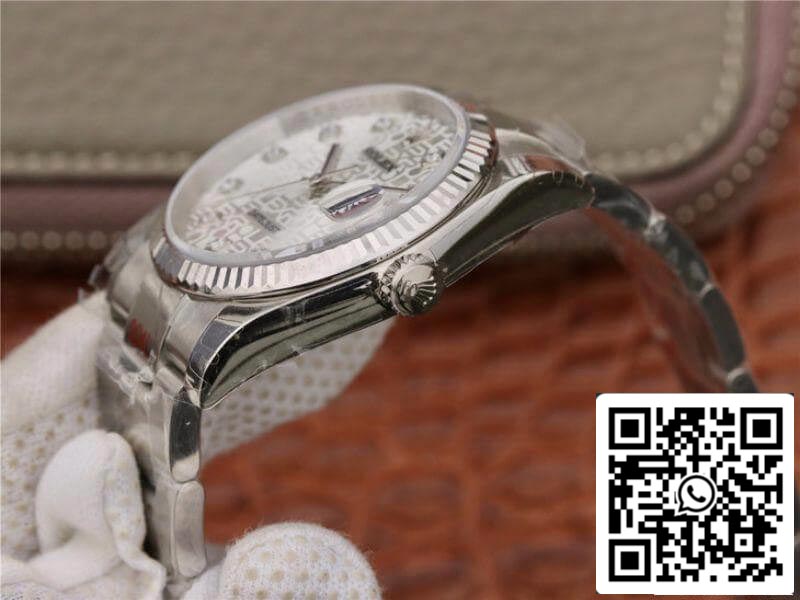Rolex Datejust 36 116234 AR Fabbrica 1:1 edizione migliore Swiss ETA2836-2 Argento Computer quadrante