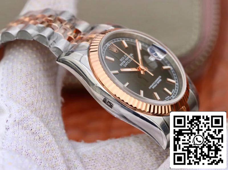 Rolex Datejust 36MM 126201 AR Fabbrica 1:1 edizione migliore Swiss ETA3135 quadrante nero