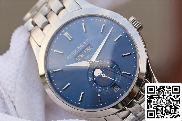 Patek Philippe Complications 5396/1G-001 1:1 Best Edition KM Fabbrica White Gold Blue Dial