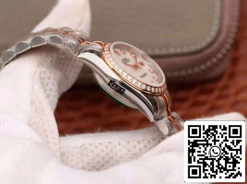 Rolex Lady Datejust 28MM 1:1 Best Edition Swiss Original Imported NH05 movimento White Enamel Dial