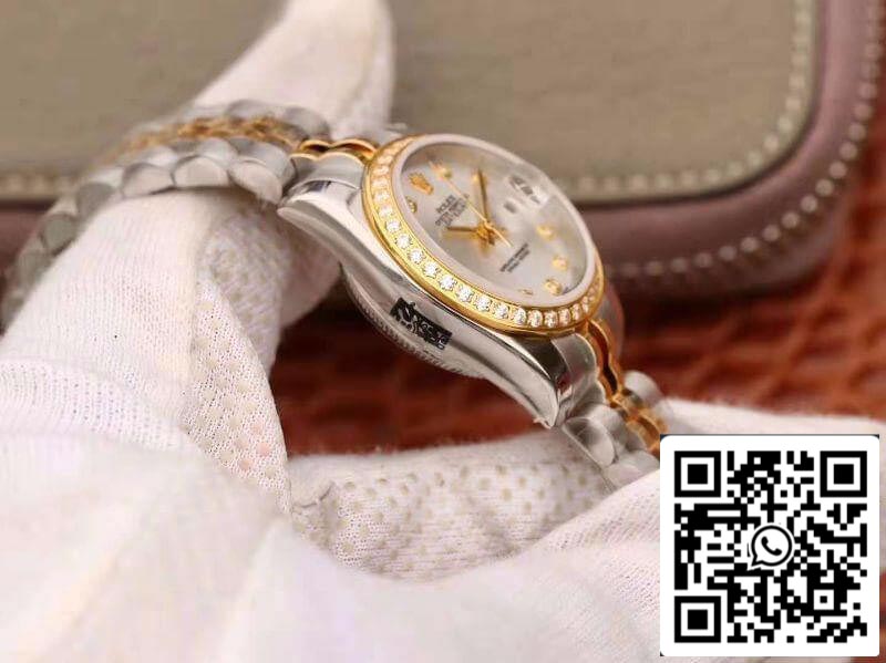 Rolex Lady Datejust 28MM 1:1 Best Edition Swiss NH05 movimento Silver Dial