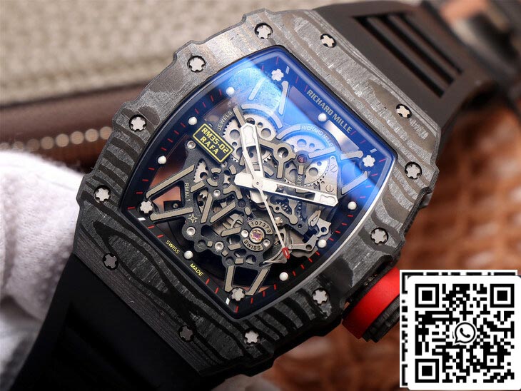 Richard Mille RM35-02 1:1 Best Edition ZF Fabbrica Carbon Fiber Case
