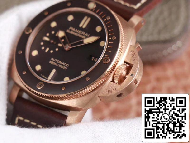 Panerai Submersible PAM00968 1:1 edizione migliore VS Fabbrica Brown quadrante Swiss P9010