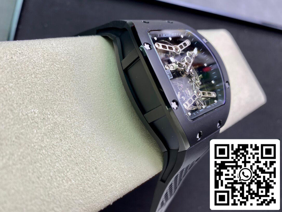 Richard Mille RM027 1:1 edizione migliore EUR Fabbrica Transparent quadrante nero