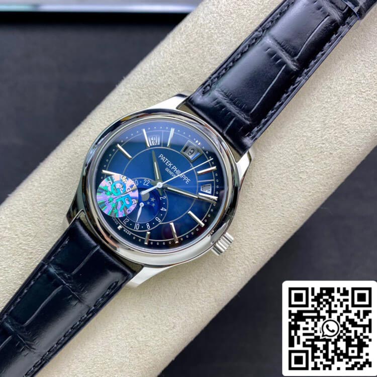 Patek Philippe Complications 5205G-013 1:1 edizione migliore GR Fabbrica quadrante blu