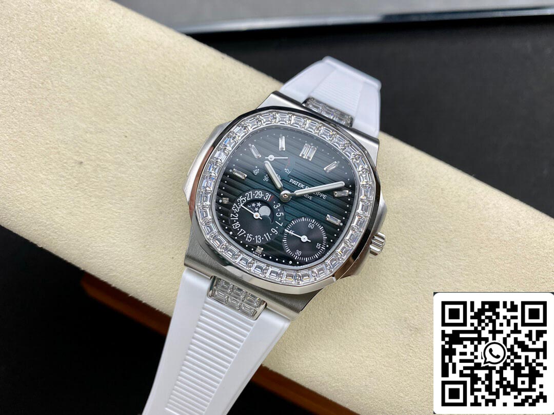 Patek Philippe Nautilus 5712GR 1:1 edizione migliore GR Fabbrica Gomma cinturino