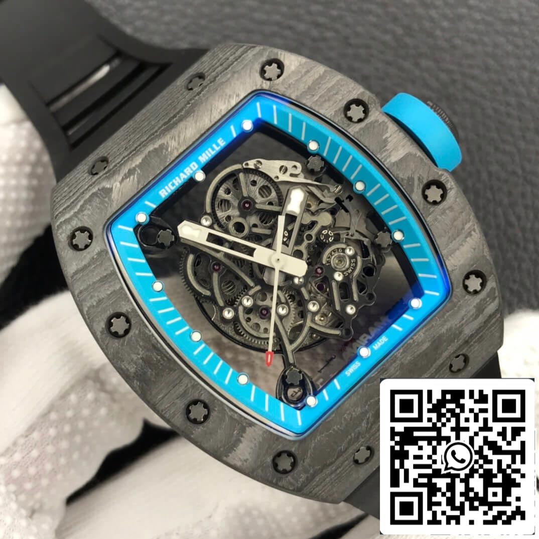 Richard Mille RM055 1:1 Best Edition ZF Fabbrica Carbon Fiber Case