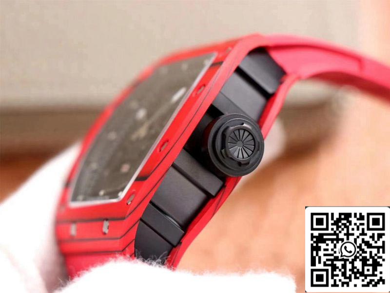 Richard Mille RM052-01 1:1 edizione migliore JB Fabbrica Red Ceramic Swiss Tourbillon