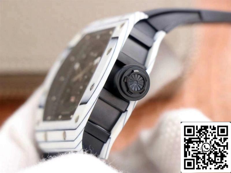 Richard Mille RM052-01 1:1 edizione migliore JB Fabbrica White Ceramic Swiss Tourbillon