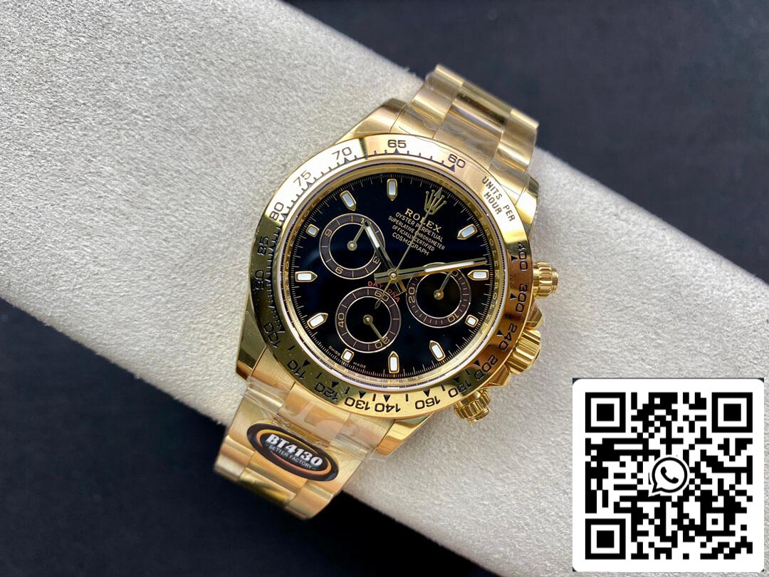 Rolex Daytona M116508-0004 1:1 edição melhor BT Fabbrica Amarelo Ouro