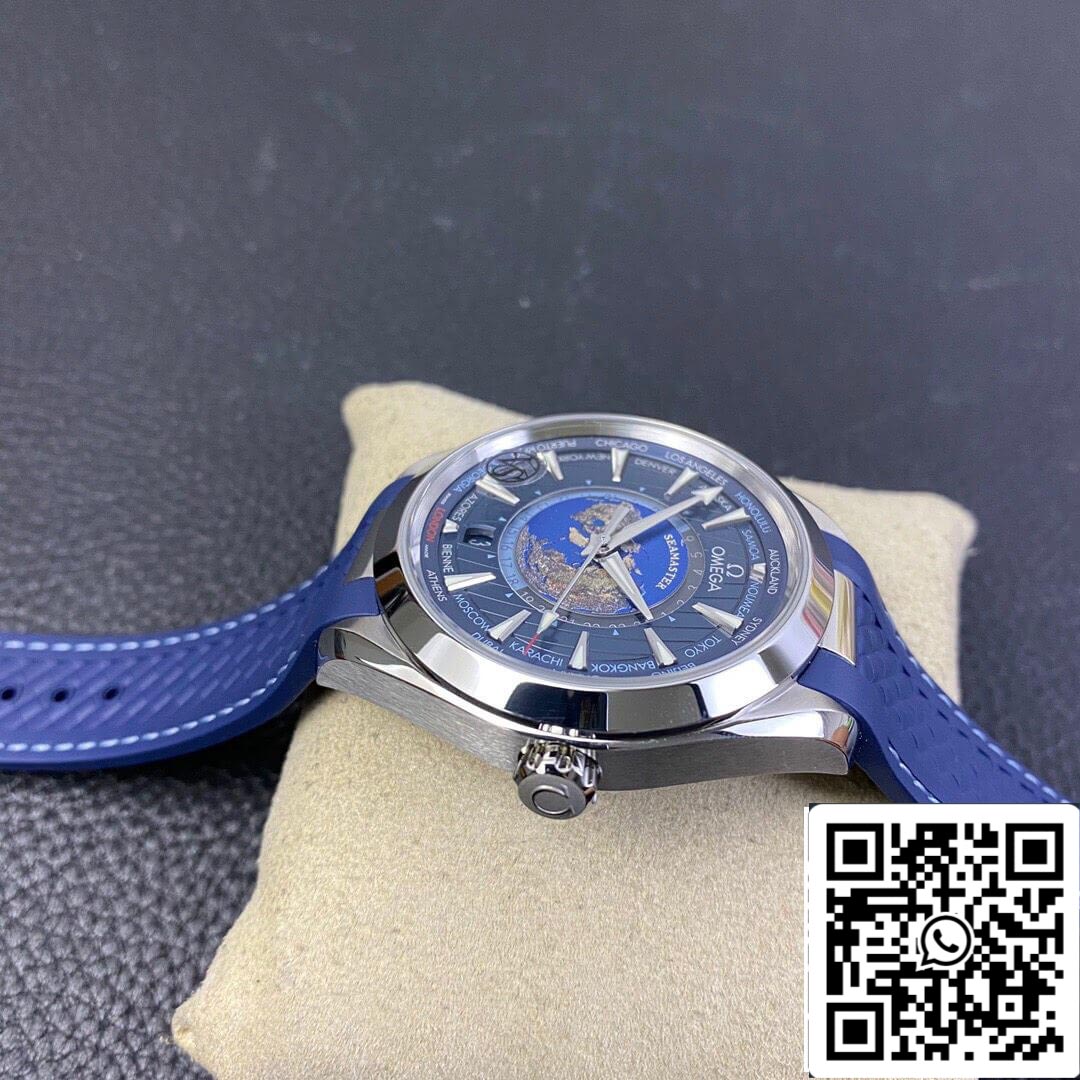 Omega Seamaster Aqua Terra GMT Worldtimer 220.12.43.22.03.001 1:1 edizione migliore VS Fabbrica quadrante azul