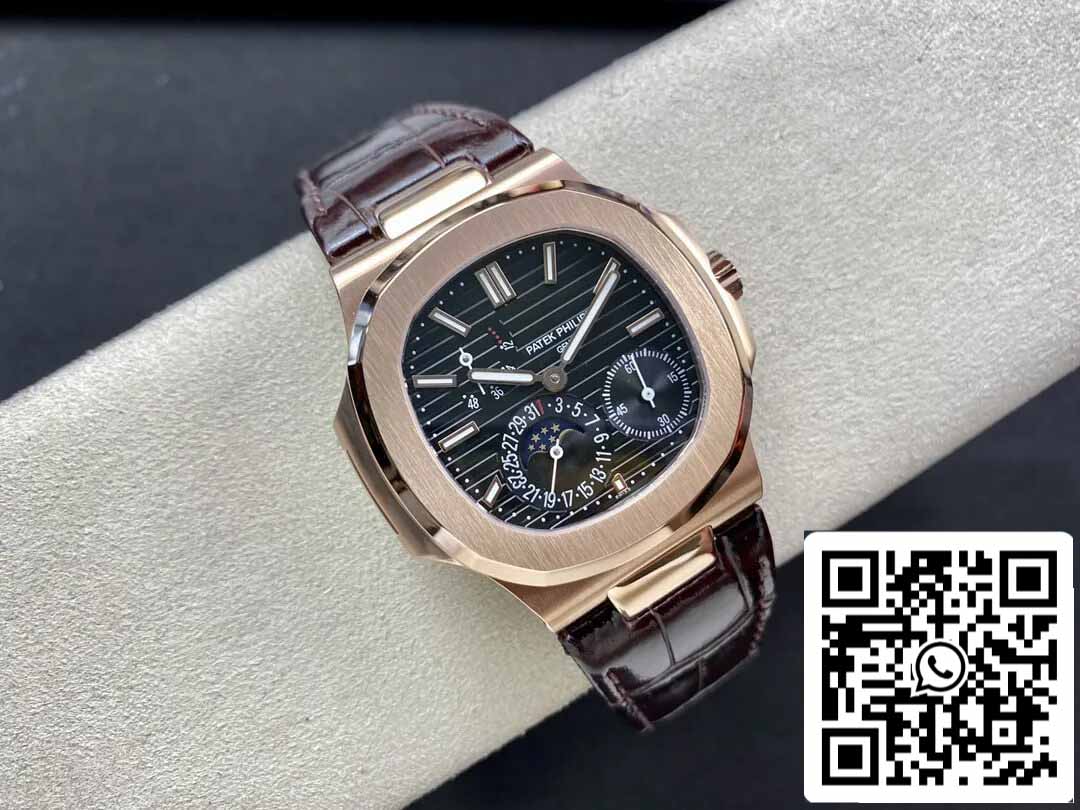 Patek Philippe Nautilus 5712 1:1 edizione migliore GR Fabbrica Pelle cinturino