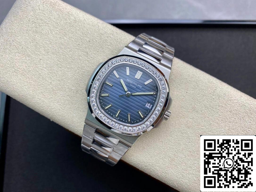Patek Philippe Nautilus 5713/1G-010 1:1 Best Edition PPF Fabbrica V4 Blue Dial Swiss ETA324