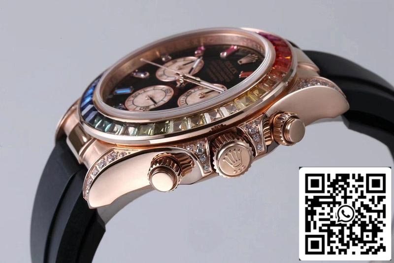 Rolex Daytona 116595RBOW 1:1 edición migliore BL Fabbrica Rosa Oro Swiss ETA4130