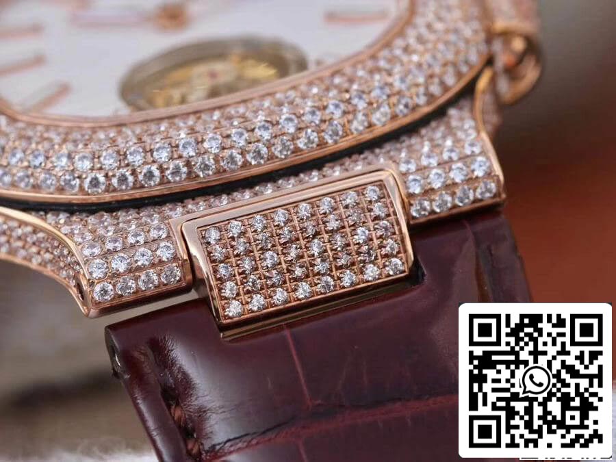 Patek Philippe Nautilus Jumbo 5711 R8 Fabrica 1:1 Melhor Edição Swiss Tourbillon Rose Gold