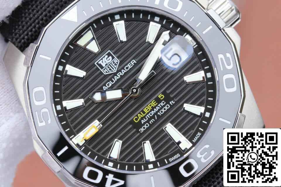 Tag Heuer Aquaracer 300M WAY211A.FC6362 1:1 Best Edition V6 Fabbrica Black Dial