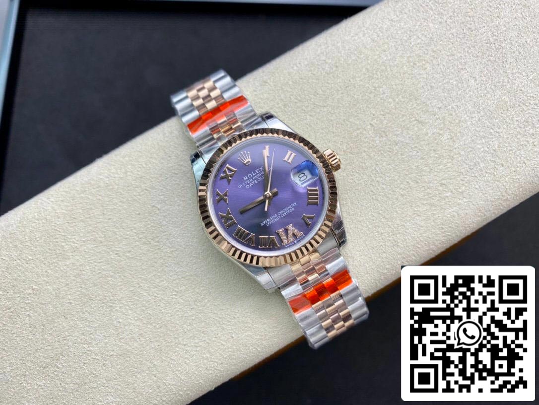 Rolex Datejust M278271-0020 1:1 Best Edition TW Fabbrica Eggplant Purple Dial