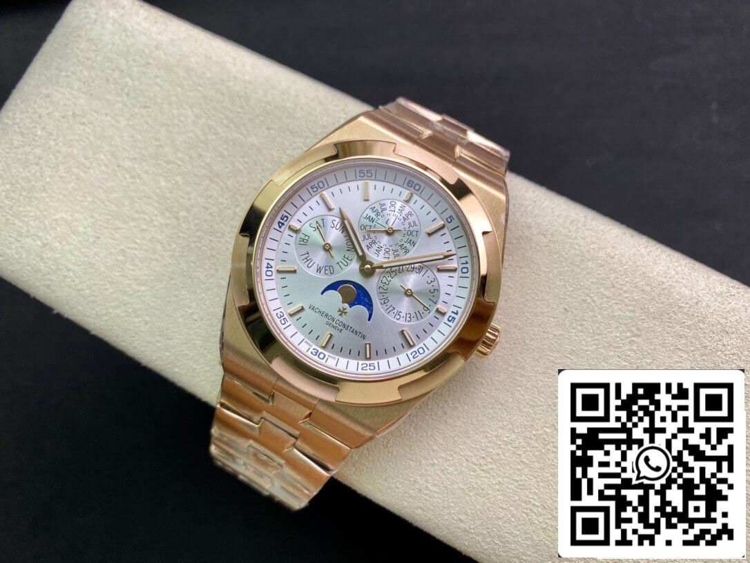 Vacheron Constantin Overseas 4300V/120R-B064 1:1 edizione migliore 8F Fabbrica Silvery quadrante bianco