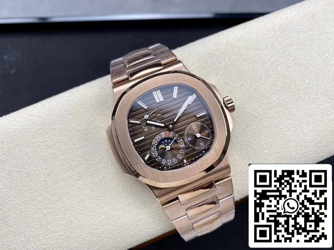 Patek Philippe Nautilus 5712/1R-001 1:1 edição melhor GR Fabbrica Rosa Oro