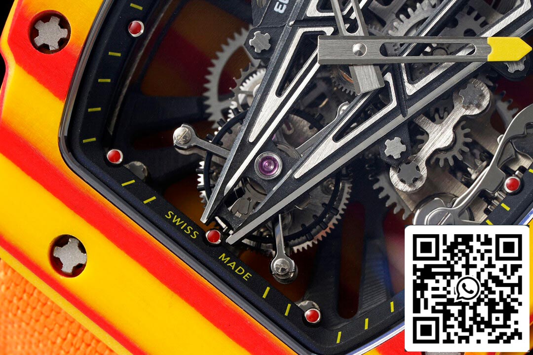 Richard Mille RM27-03 Rafael Nadal Tourbillon 1:1 Best Edition RM Fabbrica Fabric Orange cinturino