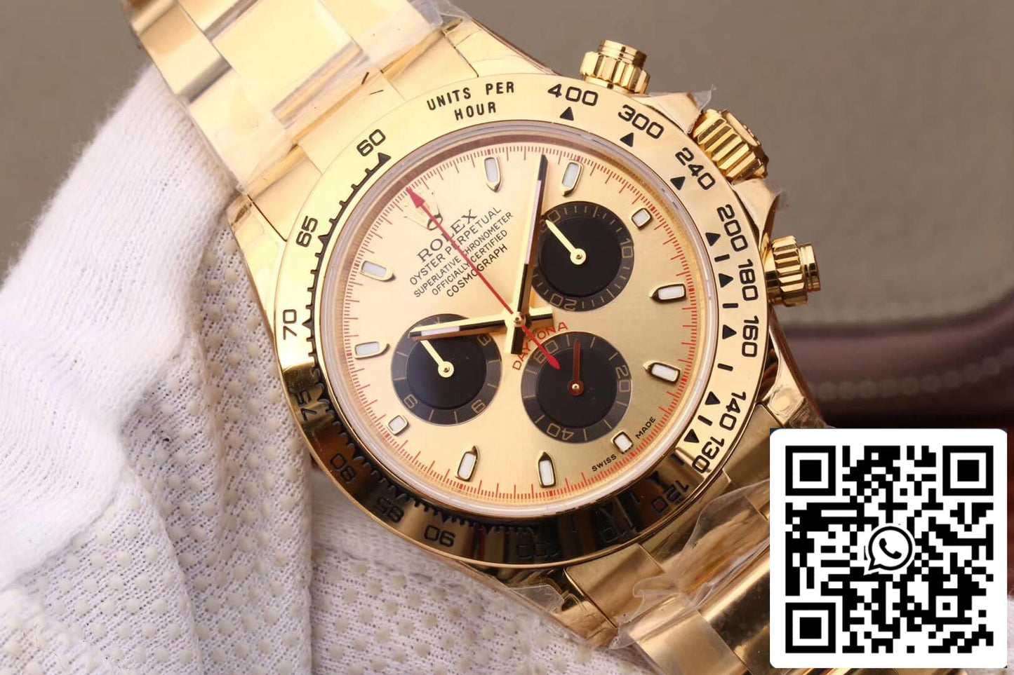 Rolex Daytona 116508 1:1 edizione melhor JH Fabbrica Cronógrafo Amarelo Ouro Preto