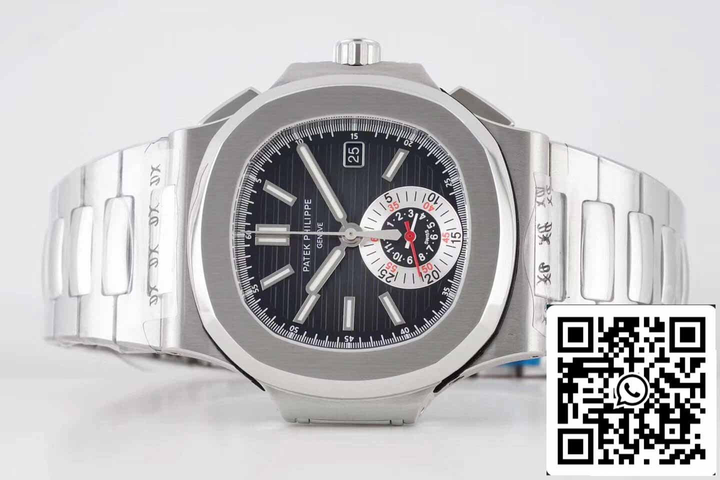 Patek Philippe Nautilus 5980/1A-014 1:1 edizione migliore 3K Fabbrica V2 quadrante nero