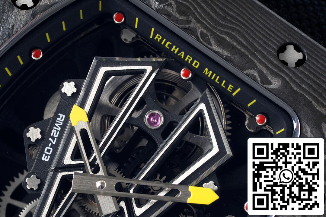 Richard Mille RM27-03 Rafael Nadal Tourbillon 1:1 Best Edition RM Fabbrica Skeleton Dial
