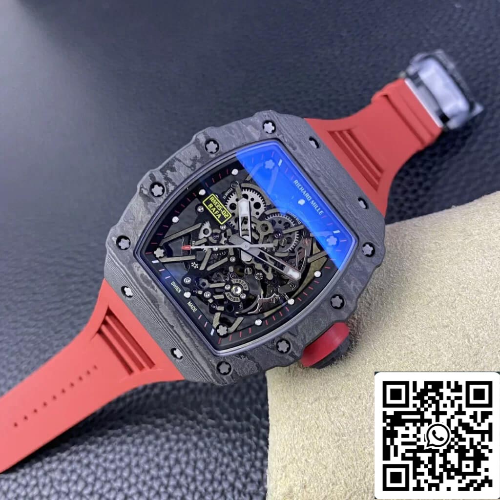 Richard Mille RM35-02 1:1 Best Edition T+ Fabbrica Carbon Fiber Skeleton Dial