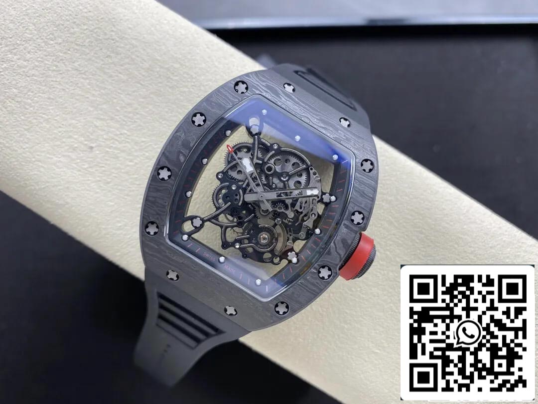 Richard Mille RM-055 1:1 edizione migliore BBR Fabbrica fibra di carbonio Nero Cassa