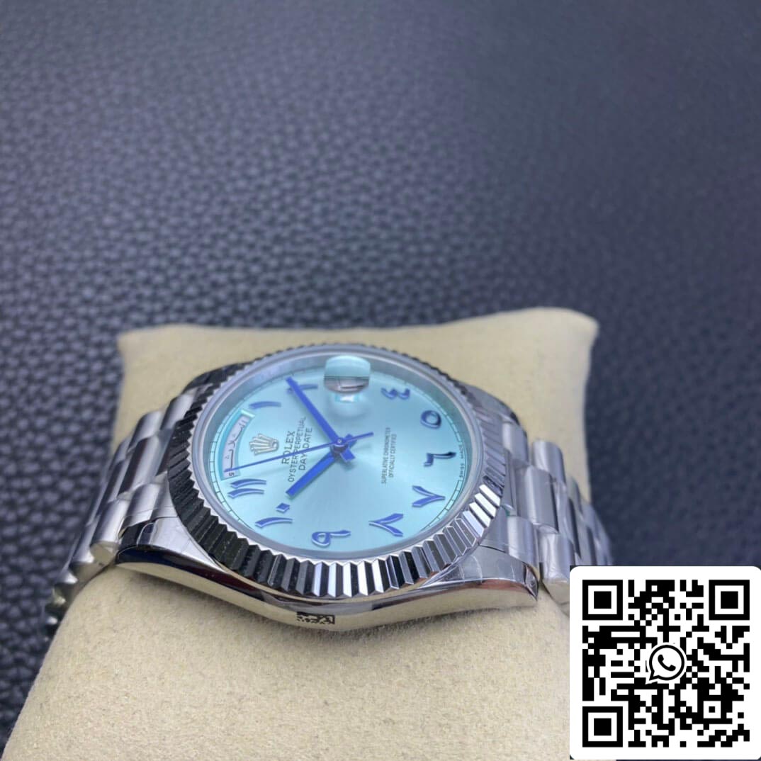 Rolex Day Date 1:1 edizione migliore BP Fabbrica Middle East Custom Ice quadrante blu