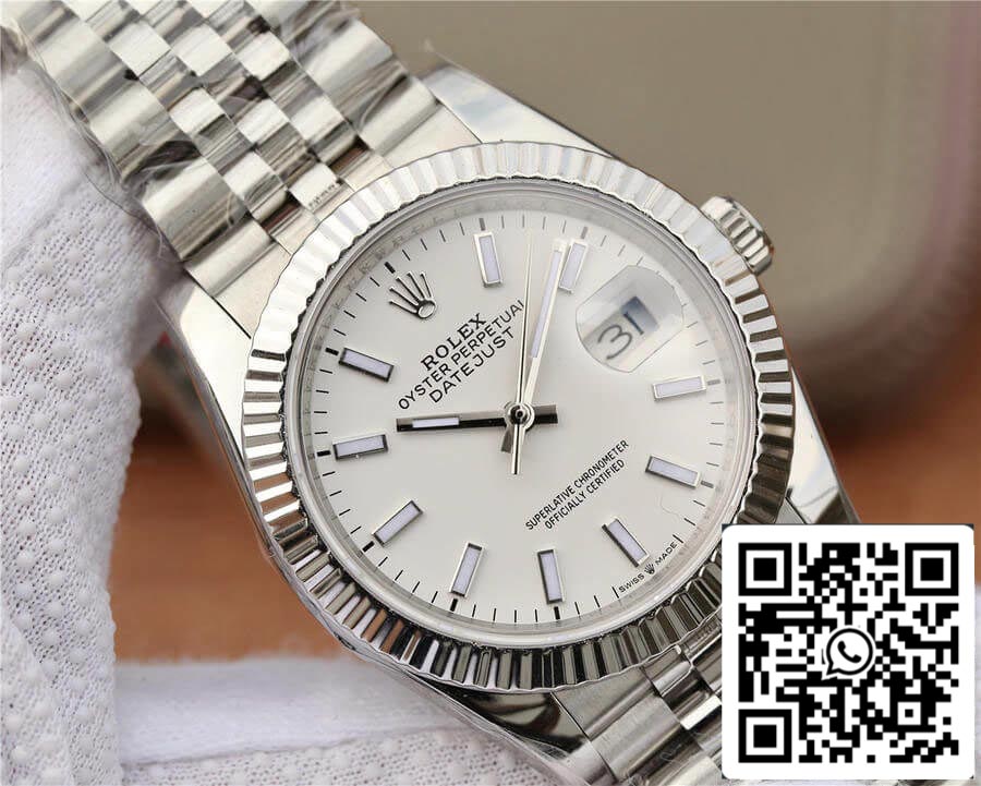 Rolex Datejust 36MM 1:1 edição melhor GM Fabbrica quadrante branco