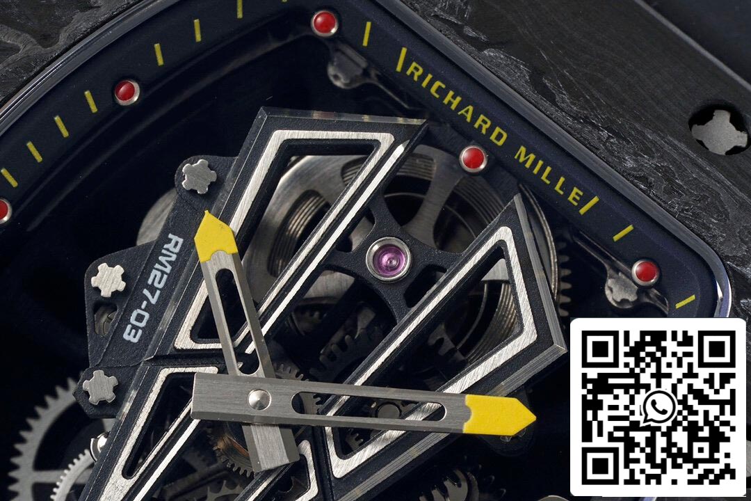 Richard Mille RM27-03 Rafael Nadal Tourbillon 1:1 Best Edition RM Fabbrica Black Rubber cinturino