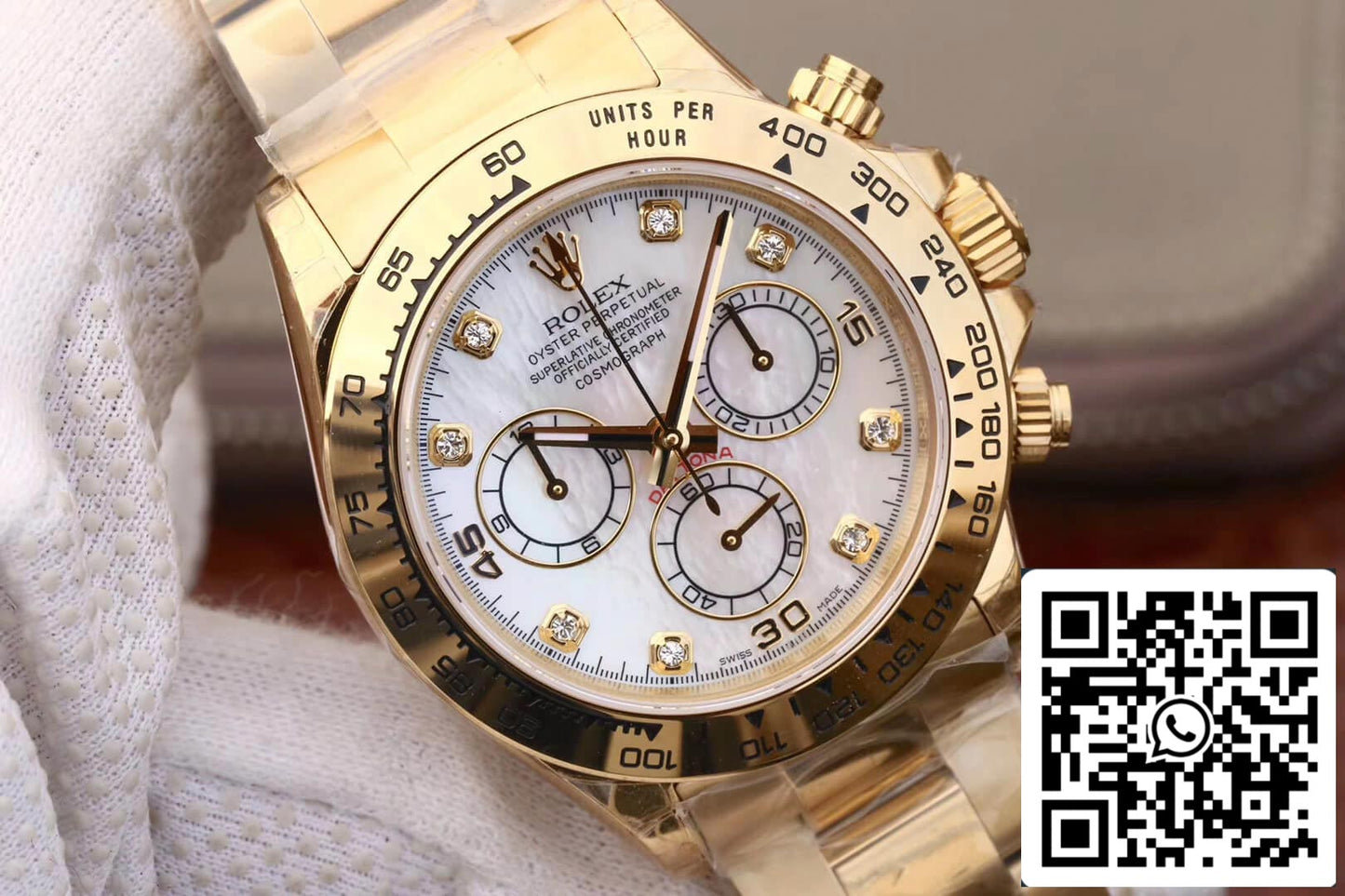 Rolex Daytona Cosmograph 116528-78598 1:1 edição melhor JH Fabbrica Diamonds Dial